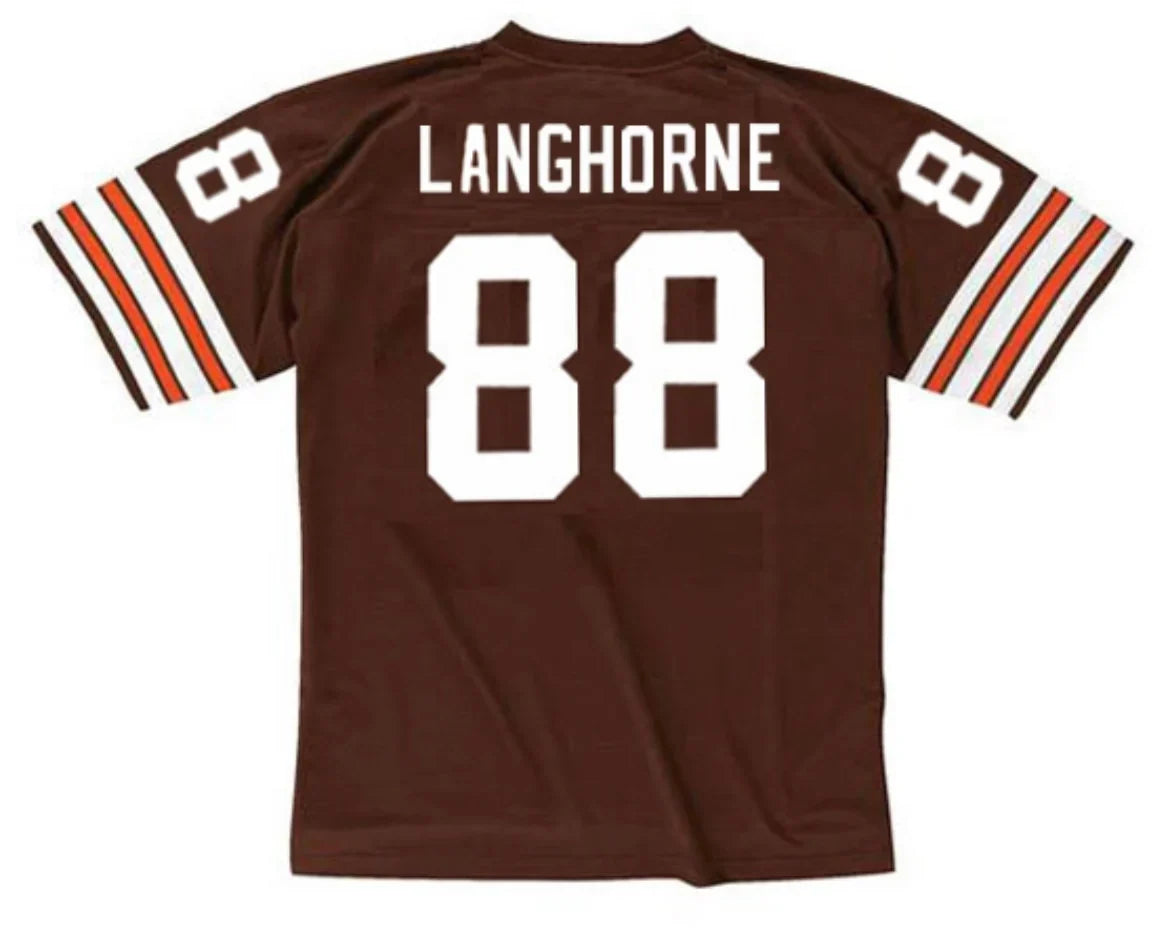 Reggie Langhorne Cleveland Browns Official NFL Mitchell & Ness Jersey product image 1, provided for visual reference and