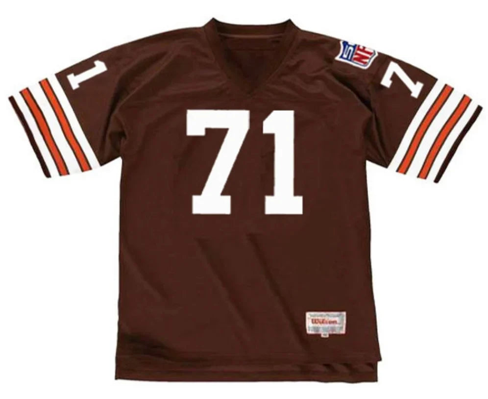 Walter Johnson 1969 Cleveland Browns Official NFL Mitchell & Ness Jersey product image 2, provided for visual reference and
