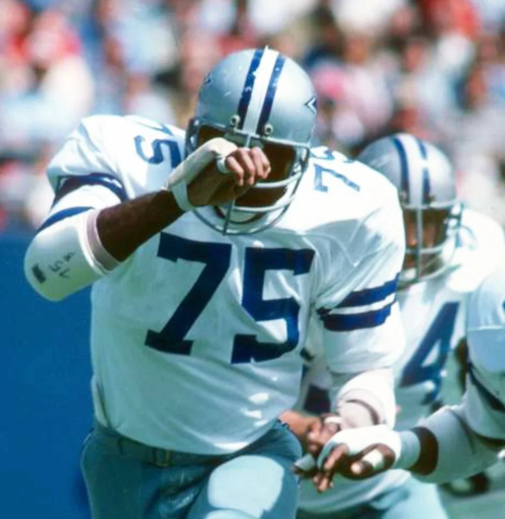 Jethro Pugh Dallas Cowboys Official NFL Jersey white Mitchell & Ness product image 4, provided for visual reference and