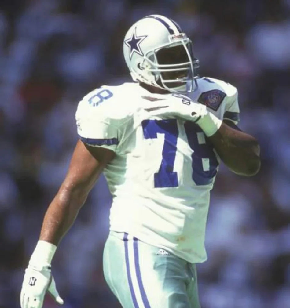Leon Lett 1994 Dallas Cowboys Official NFL Jersey white Mitchell & Ness product image 4, provided for visual reference and