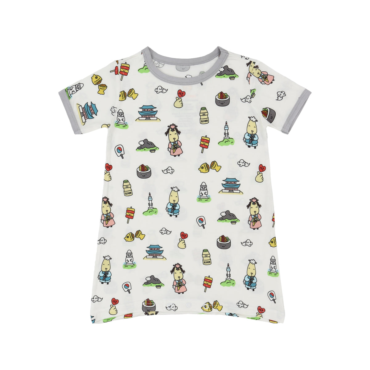 Unisex Snap-On Tee K05 White