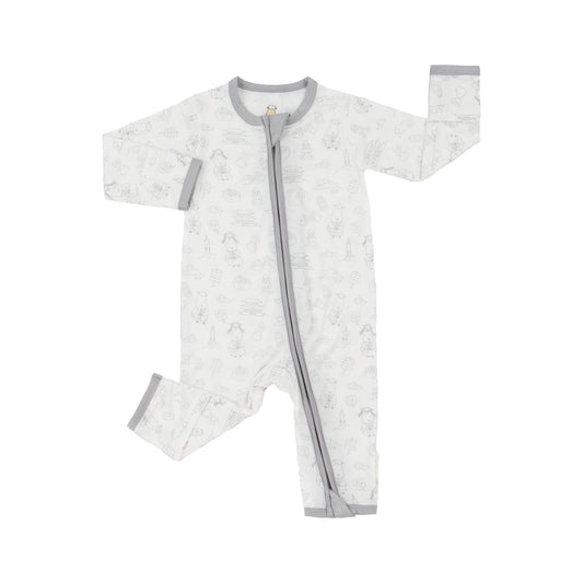 Romper Zip K03 White