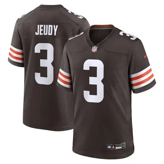 Jerry Jeudy Cleveland Browns Official NFL NIKE Jersey product image 1, provided for visual reference and product detail