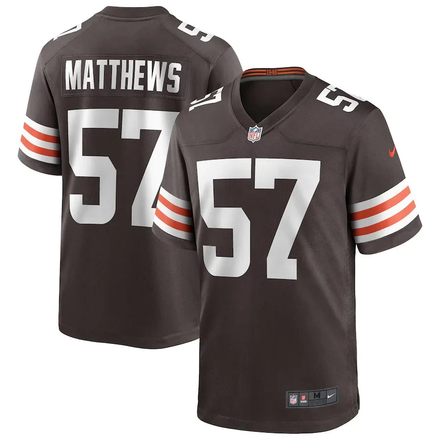 Clay Matthews Cleveland Browns Official NFL NIKE Jersey product image 1, provided for visual reference and product detail