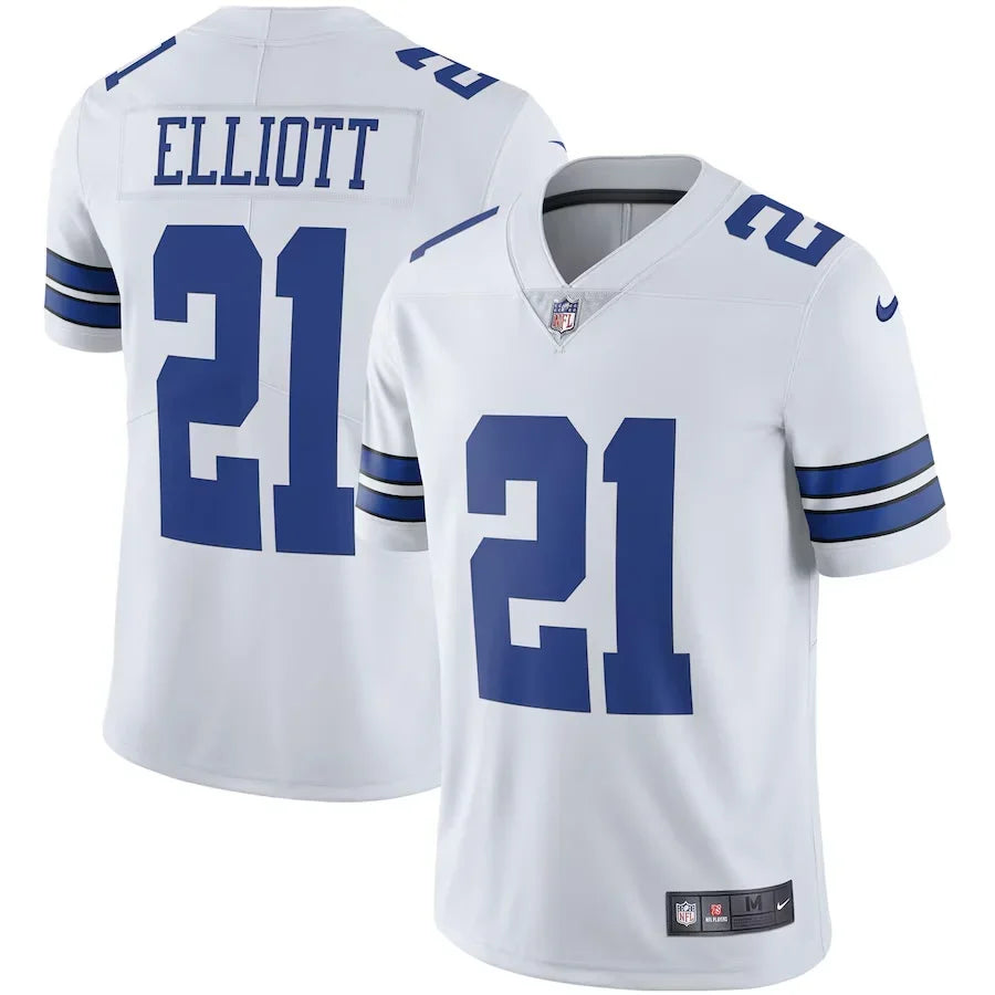 Ezekiel Elliott Dallas Cowboys Official NFL Nike Jersey white product image 1, provided for visual reference and product