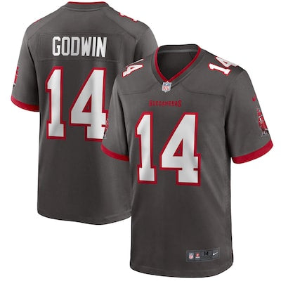 Chris Godwin Tampa Bay Buccaneers YOUTH KIDS Official Nike Jersey pewter color product image 1, provided for visual