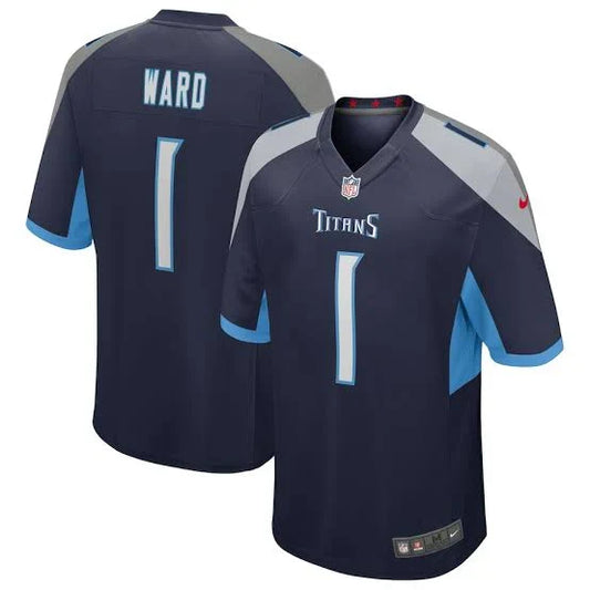 Cam Ward YOUTH KIDS Tennessee Titans Official NFL Nike Jersey blue product image 1, provided for visual reference and