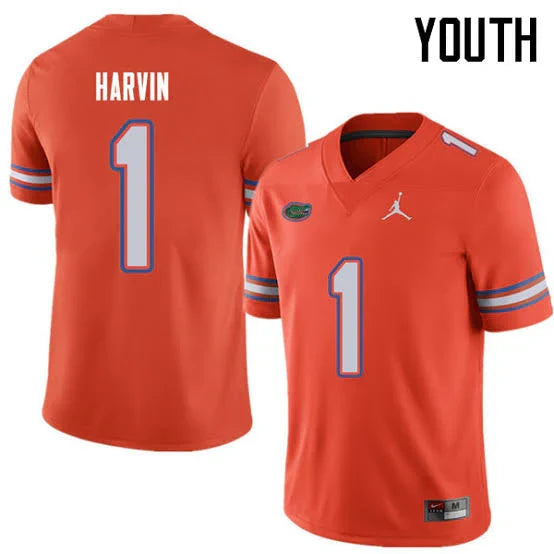 Percy Harvin YOUTH KIDS Florida Gators Official NCAA Jordan Brand Jersey product image 1, provided for visual reference and