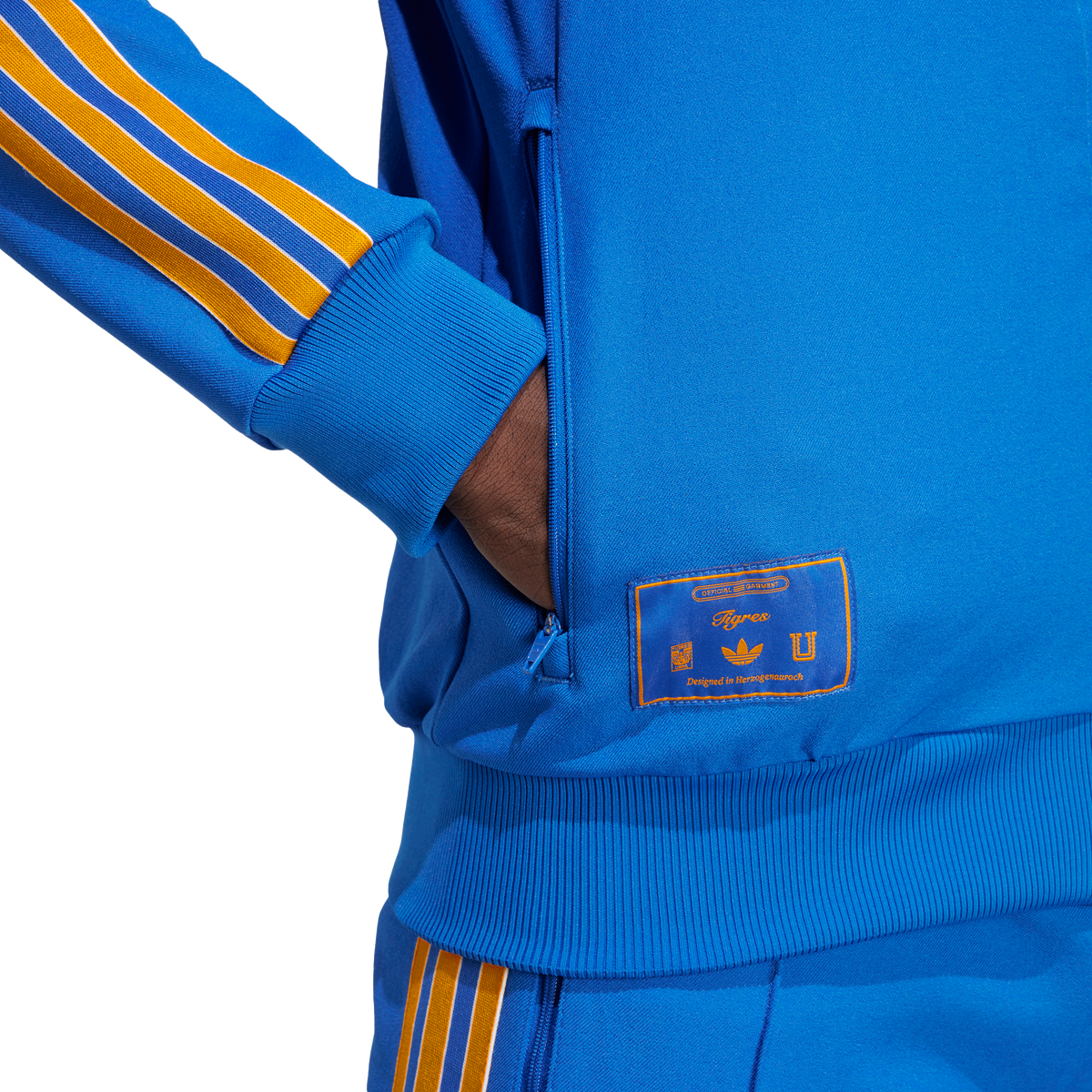 adidas Tigres UANL Terrace Icons Jacket product image 3, provided for visual reference and product detail review