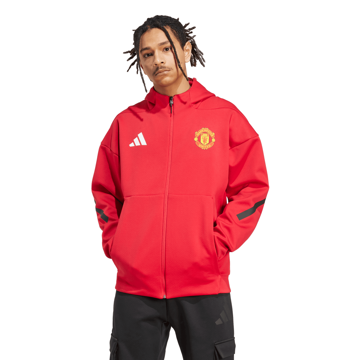adidas Manchester United Z.N.E Jacket product image 1, provided for visual reference and product detail review