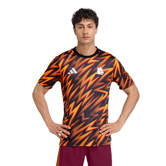 adidas AS Roma 25/26 Pre-Match Jersey product image 1, provided for visual reference and product detail review