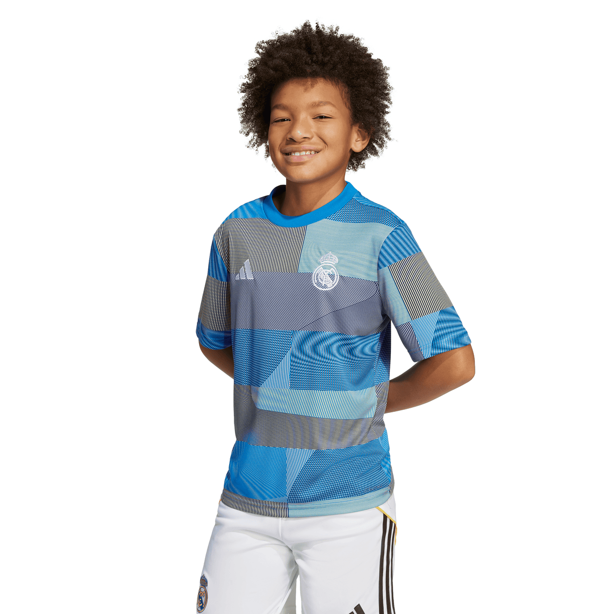 adidas Real Madrid 25/26 Pre-Match Jersey Kids product image 1, provided for visual reference and product detail review