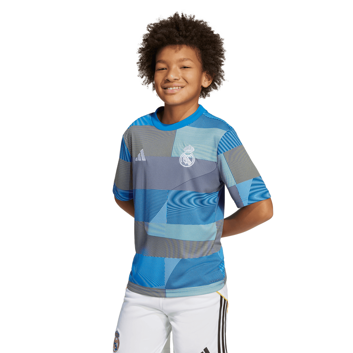 adidas Real Madrid 25/26 Pre-Match Jersey Kids product image 2, provided for visual reference and product detail review
