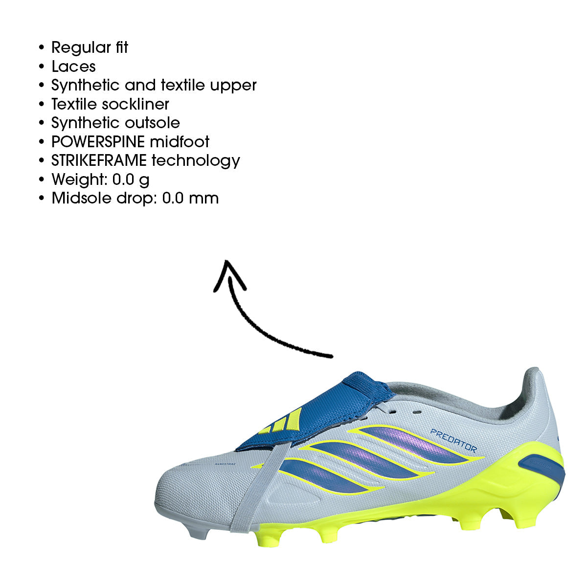 adidas Predator League Fold-Over Tongue Firm Ground Boots product image 9, provided for visual reference and product detail