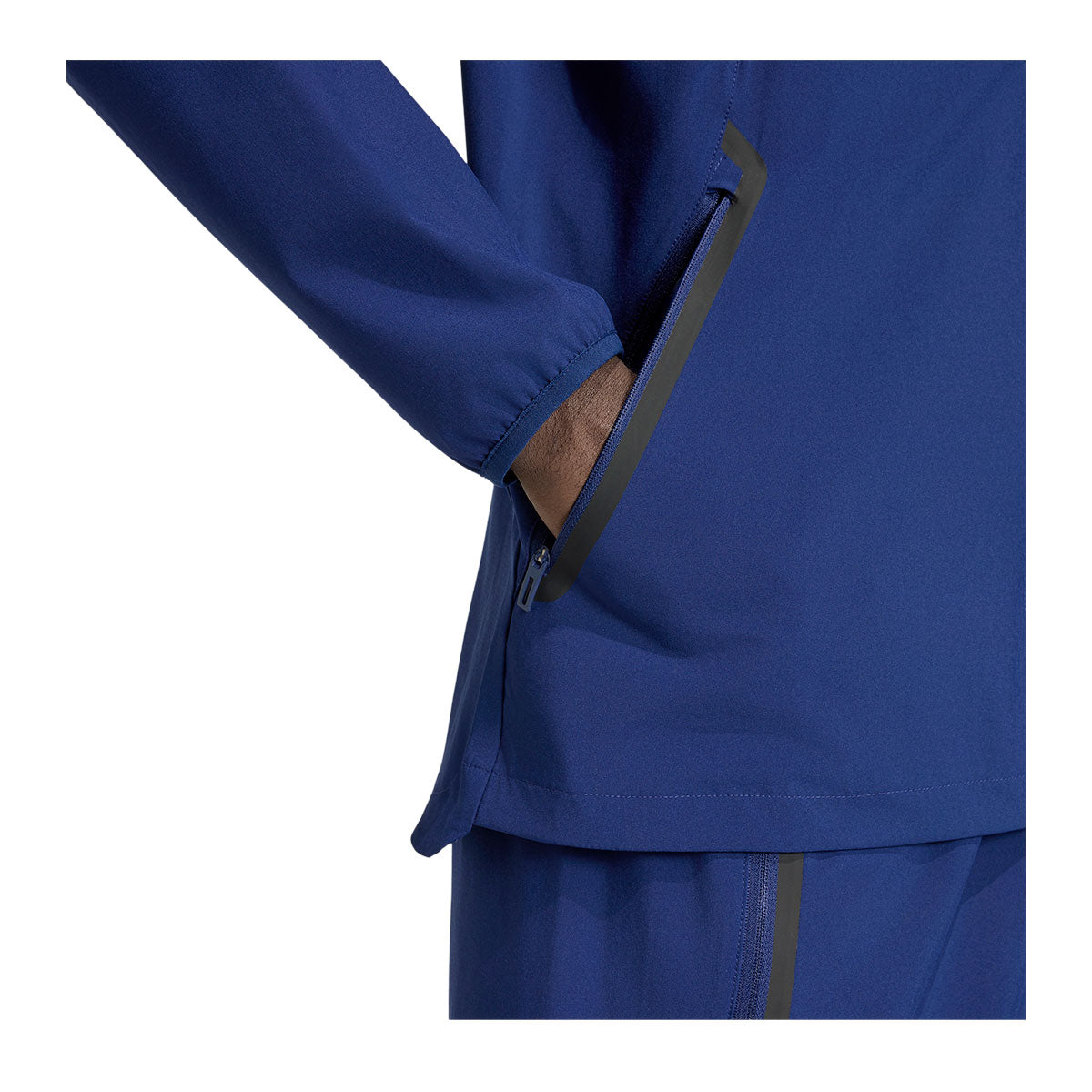 adidas LA Galaxy Tiro Travel Ful Zip Windbreaker product image 4, provided for visual reference and product detail review