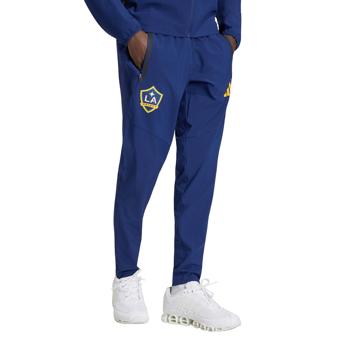 adidas LA GALAXY Tiro Travel Pants product image 1, provided for visual reference and product detail review