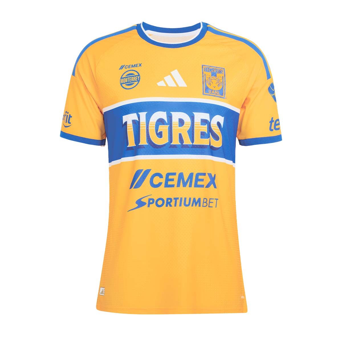 adidas Tigres UANL 26/27 Home Authentic Jersey product image 1, provided for visual reference and product detail review