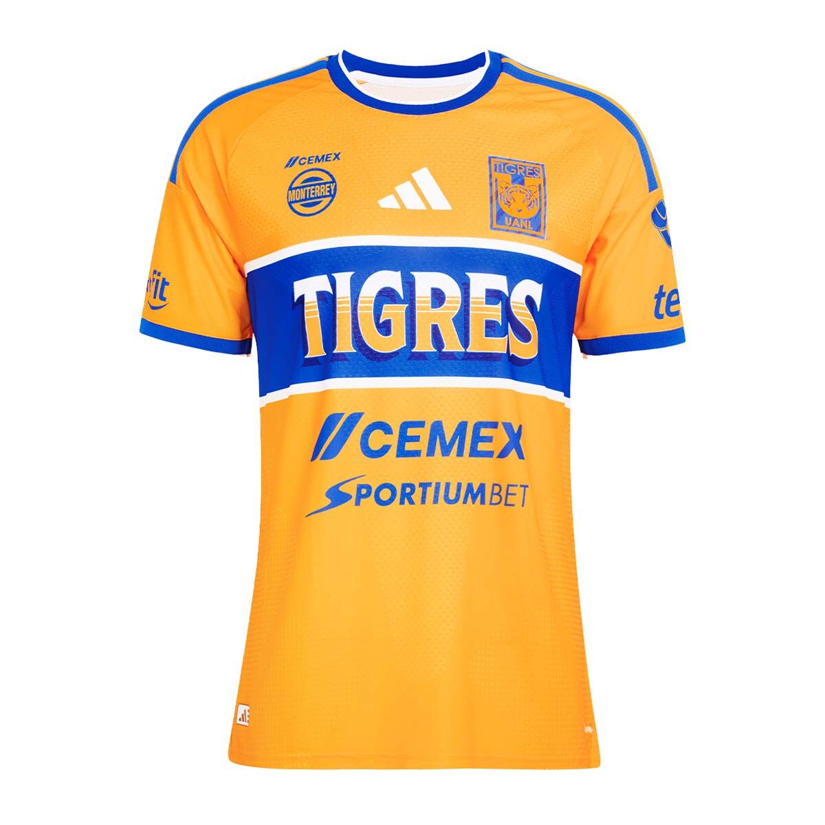 adidas Tigres UANL 26/27 Home Jersey product image 1, provided for visual reference and product detail review