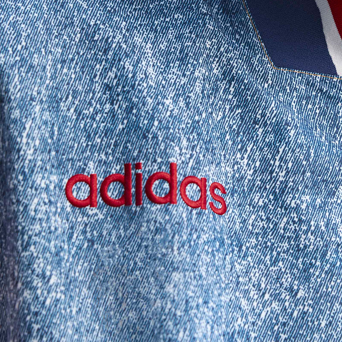 adidas USA Denim Graphic Track Jacket product image 6, provided for visual reference and product detail review