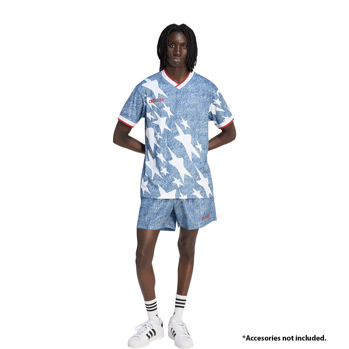 adidas Denim Graphic Shorts product image 6, provided for visual reference and product detail review