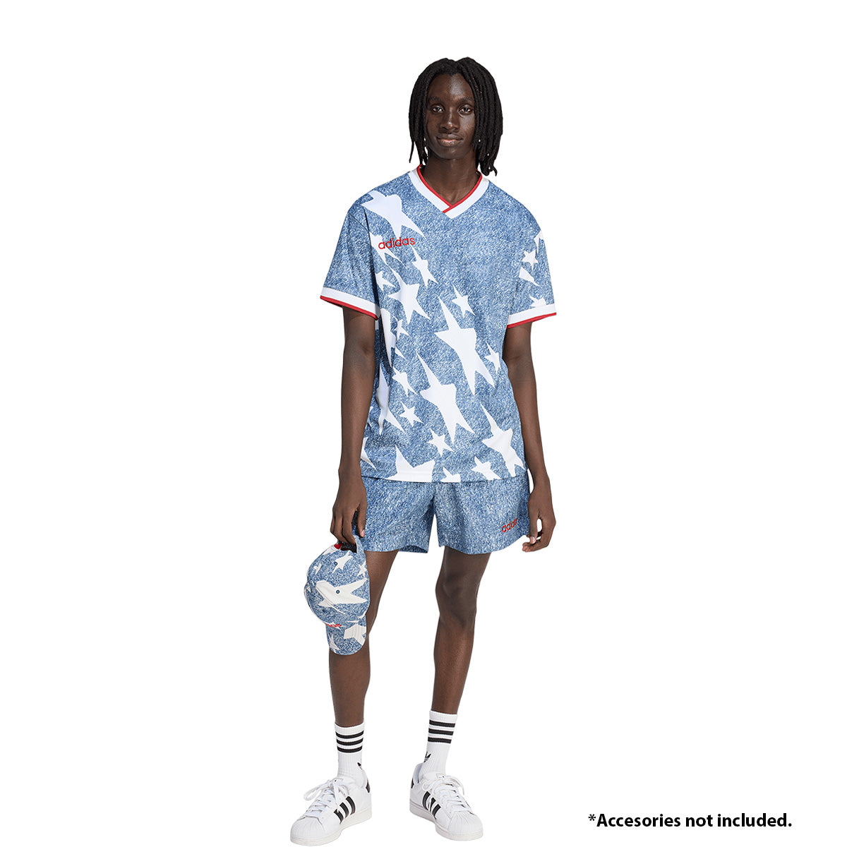 adidas Denim Graphic Shorts product image 7, provided for visual reference and product detail review