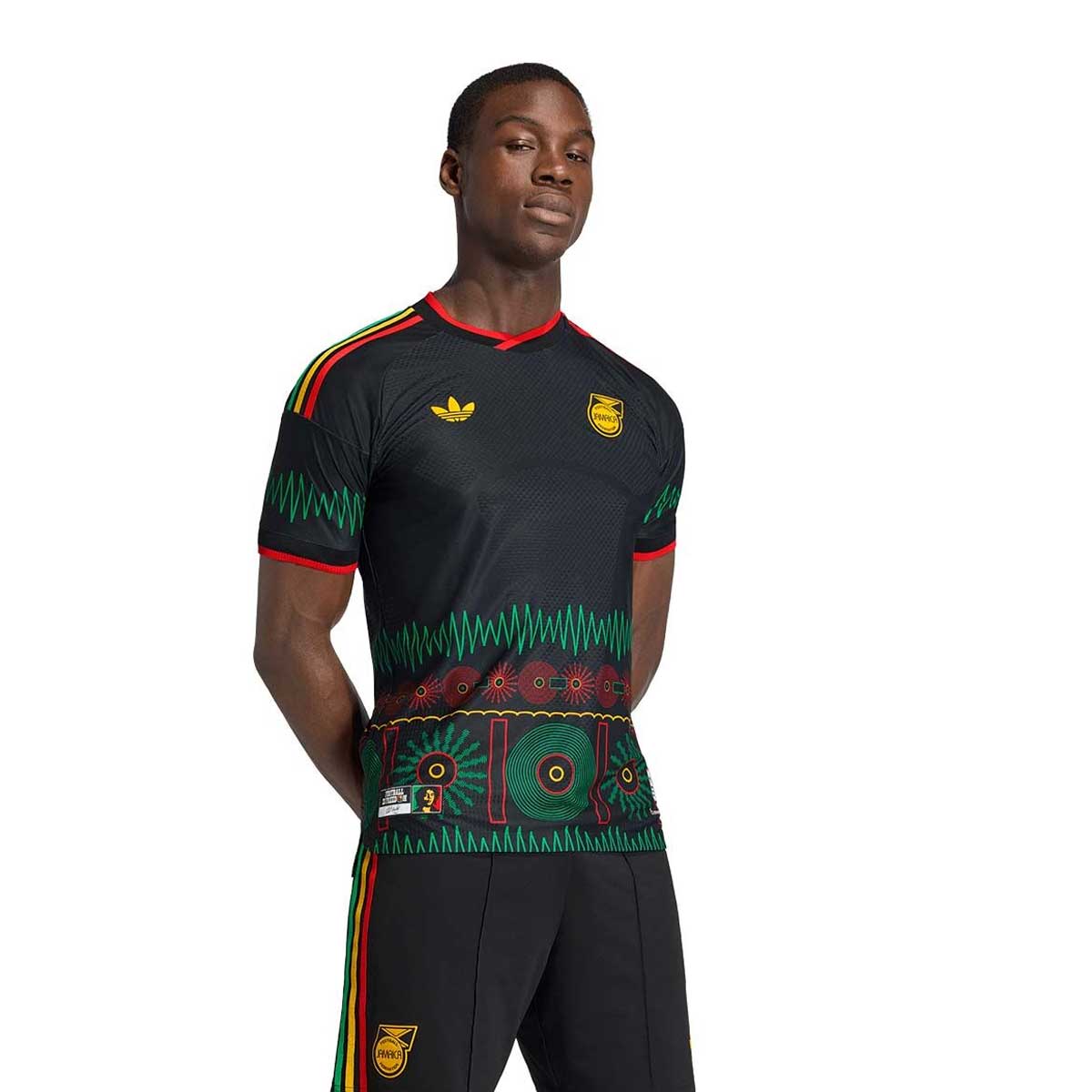 adidas Jamaica 26 x Bob Marley Away Authentic Jersey product image 1, provided for visual reference and product detail review