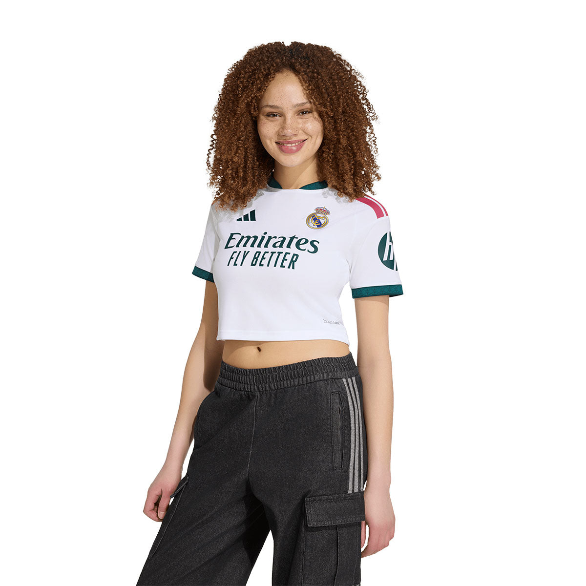 adidas Real Madrid 26/27 Home Jersey Crop Top product image 1, provided for visual reference and product detail review