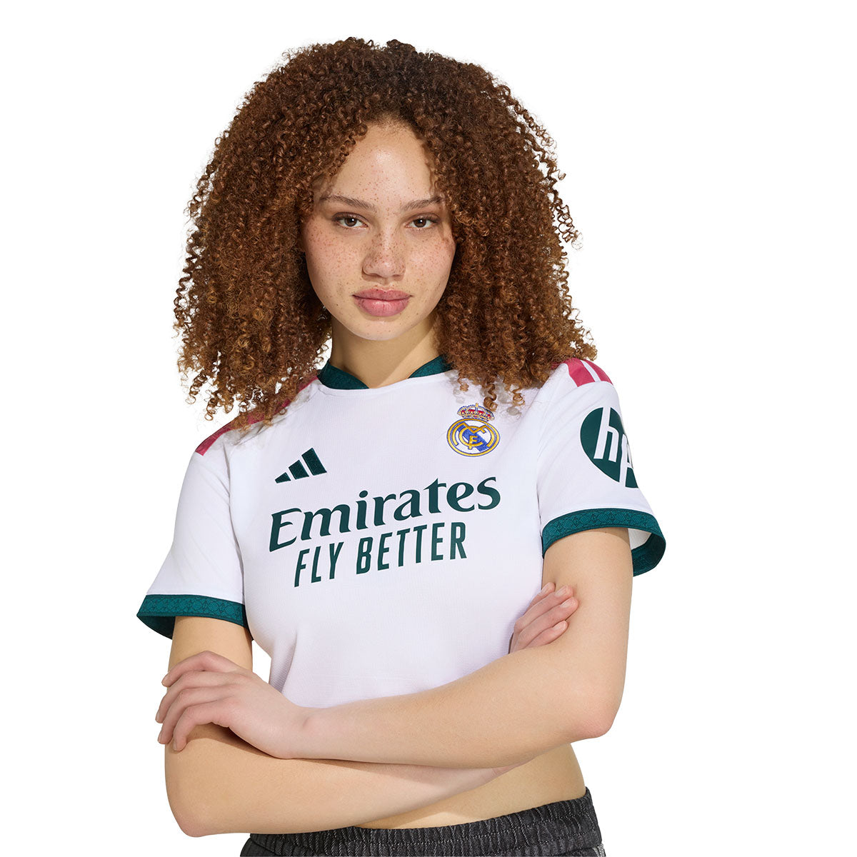 adidas Real Madrid 26/27 Home Jersey Crop Top product image 3, provided for visual reference and product detail review