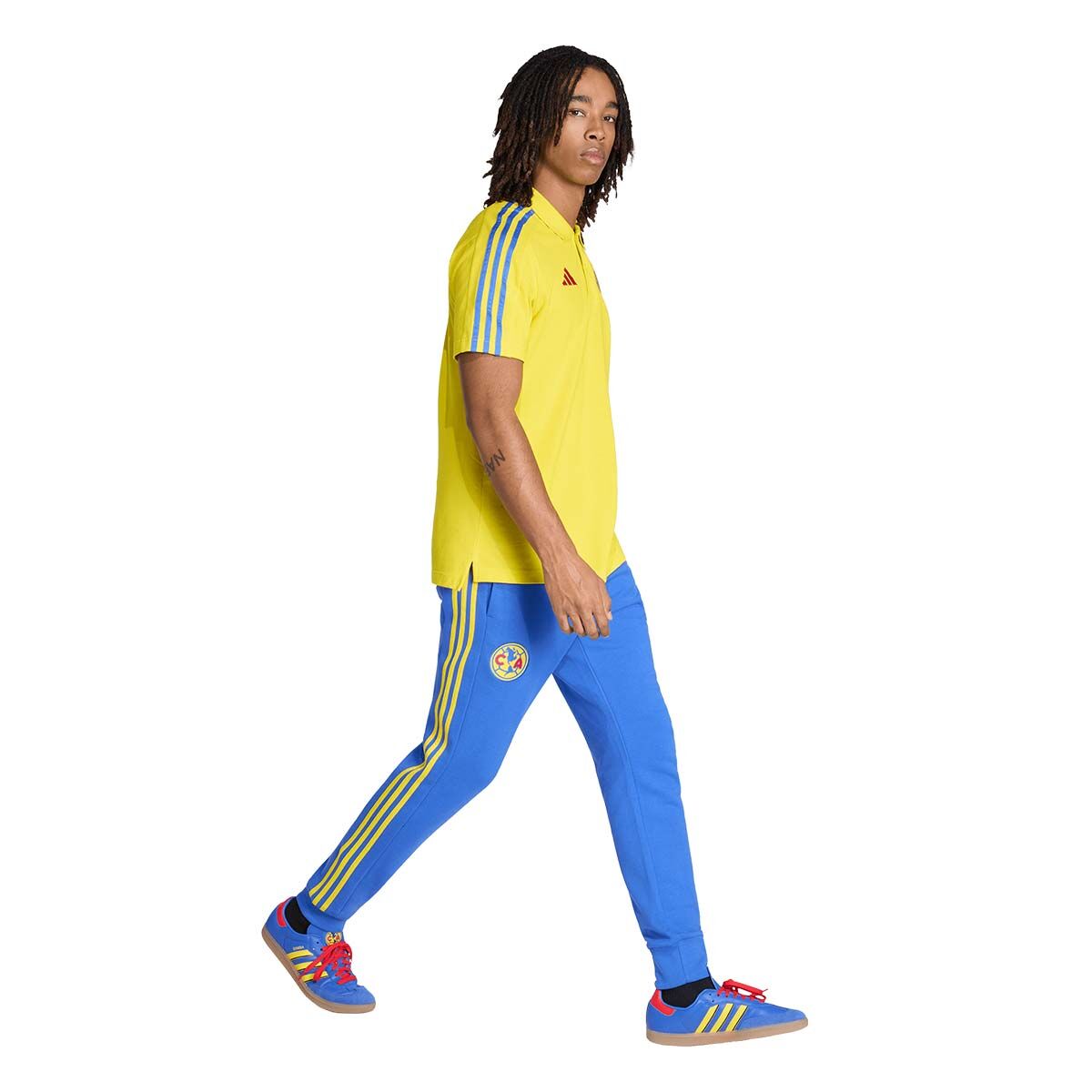 adidas Club América DNA Polo Shirt product image 3, provided for visual reference and product detail review