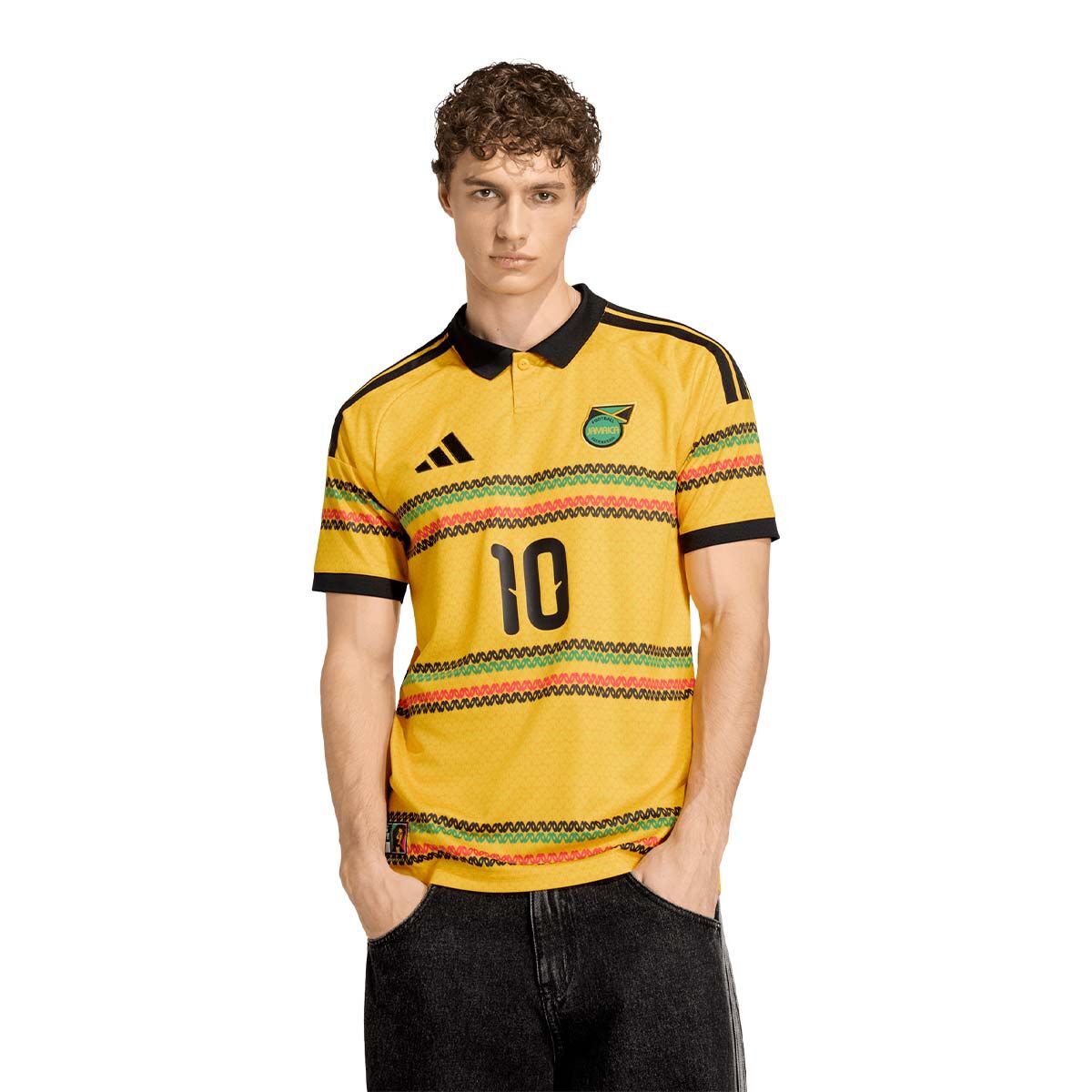 adidas Jamaica Home 26 x Bob Marley 10 Jersey product image 1, provided for visual reference and product detail review