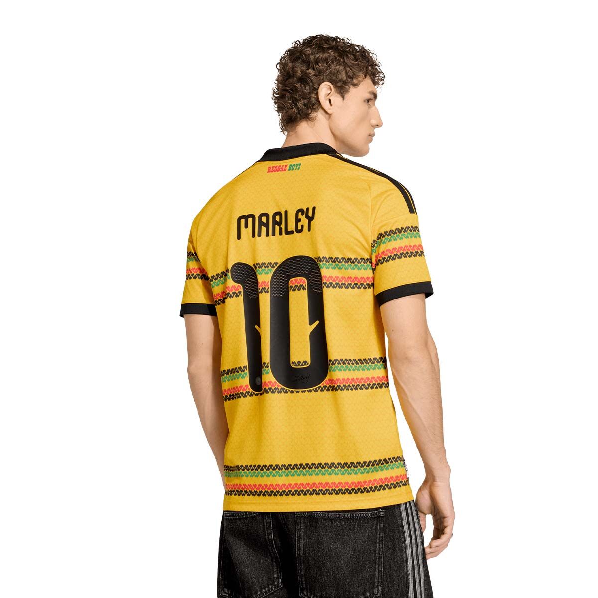 adidas Jamaica Home 26 x Bob Marley 10 Jersey product image 2, provided for visual reference and product detail review