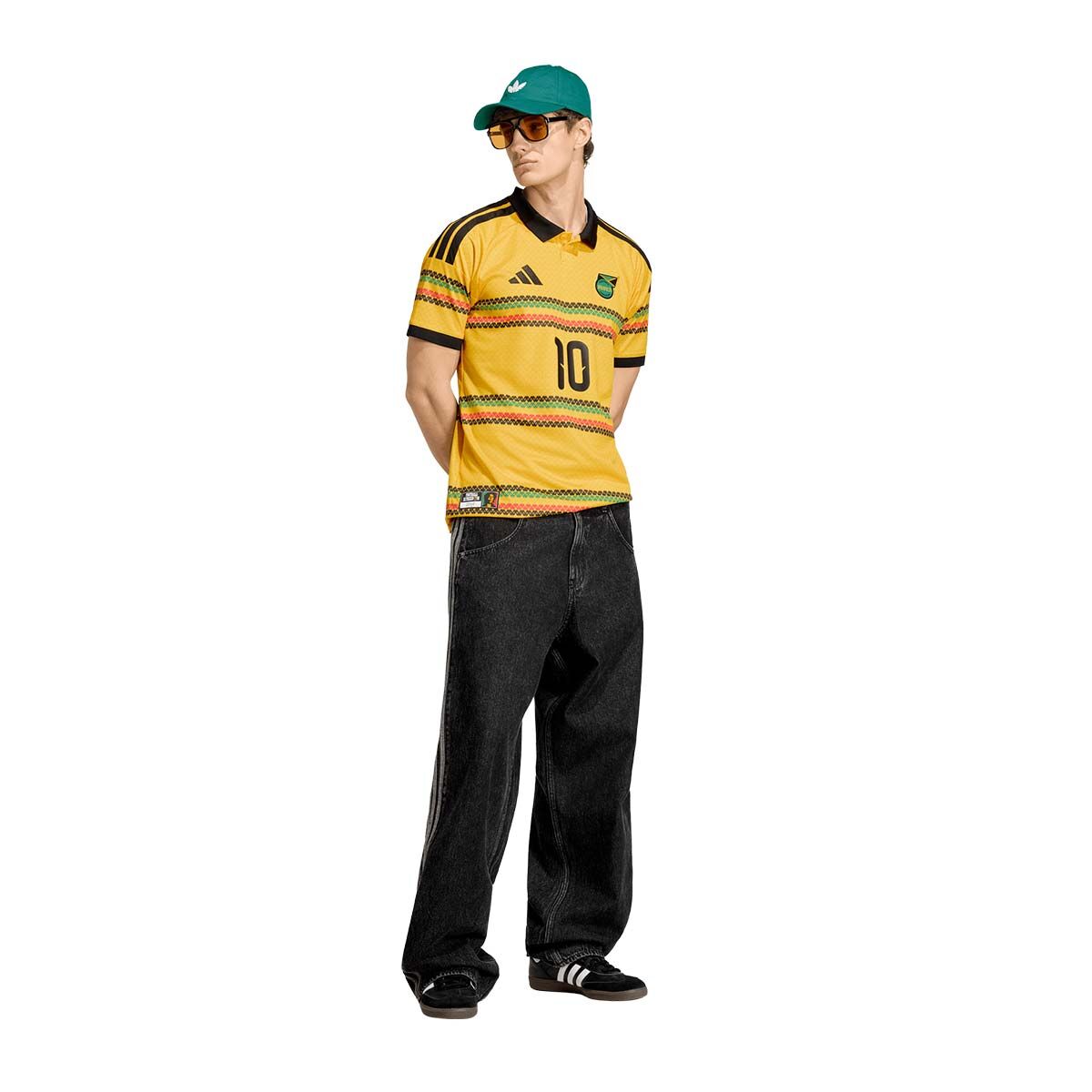 adidas Jamaica Home 26 x Bob Marley 10 Jersey product image 3, provided for visual reference and product detail review