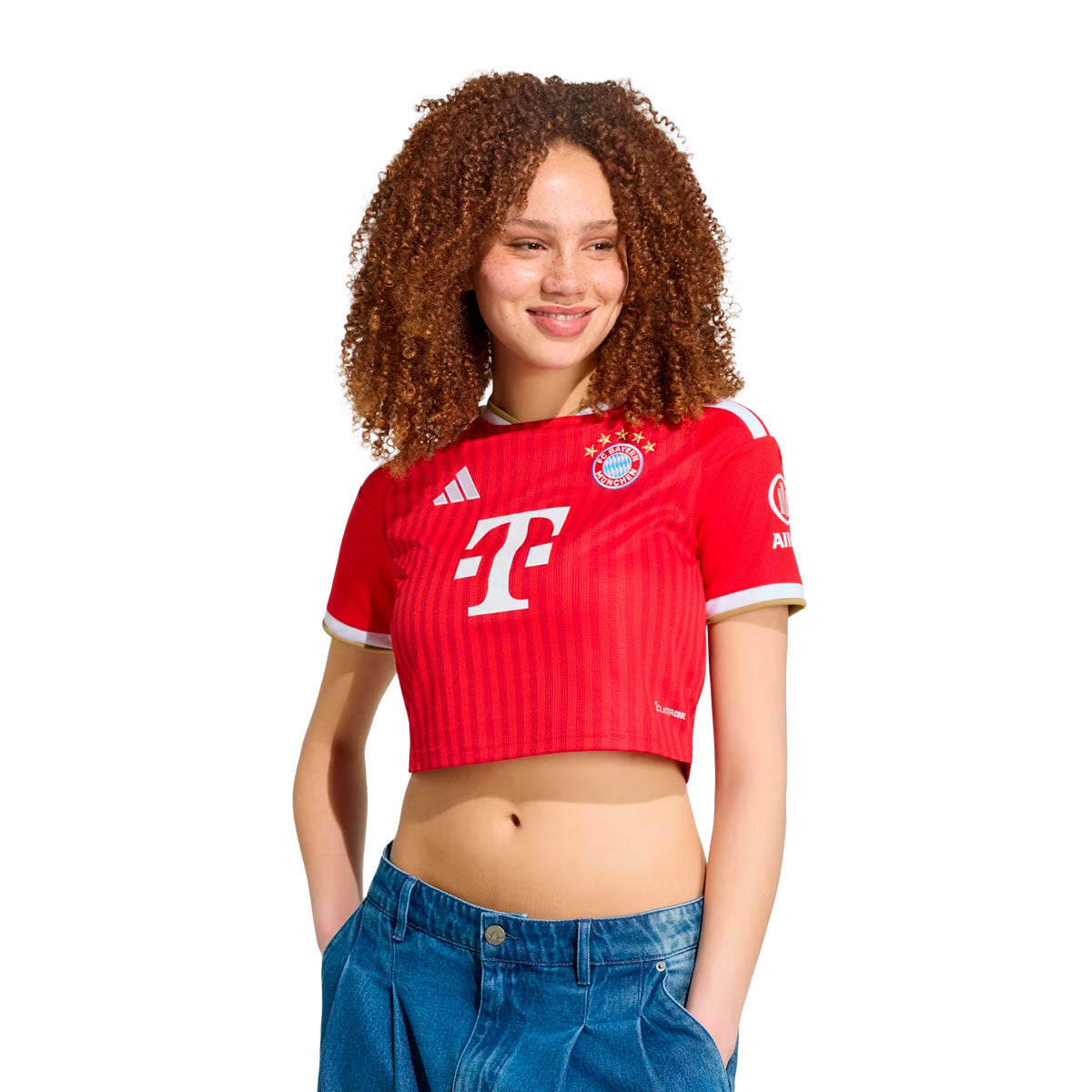 adidas FC Bayern 26/27 Home Cropped Jersey product image 1, provided for visual reference and product detail review