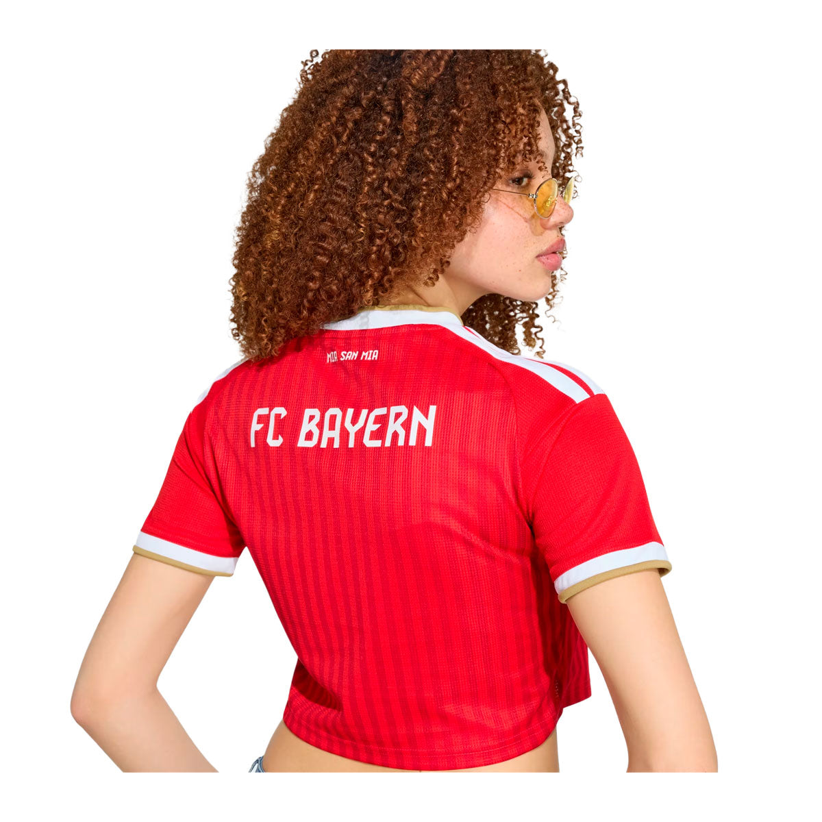 adidas FC Bayern 26/27 Home Cropped Jersey product image 4, provided for visual reference and product detail review