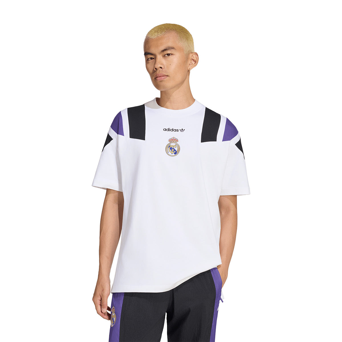 adidas Real Madrid EQT T-Shirt product image 1, provided for visual reference and product detail review