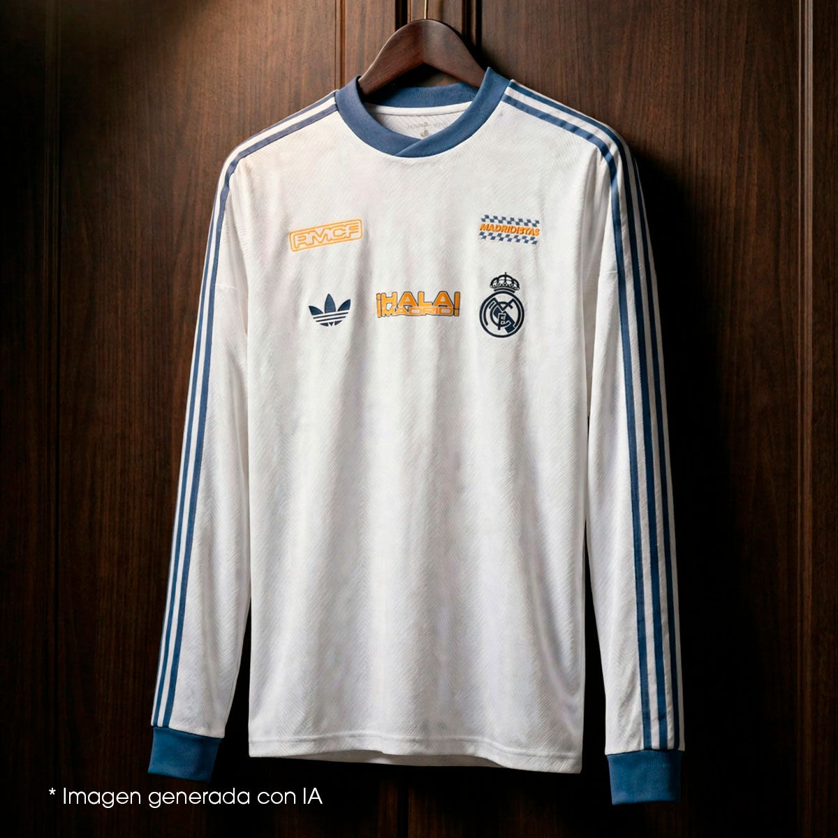 adidas Real Madrid LFSTLR Long Sleeve Jersey product image 9, provided for visual reference and product detail review