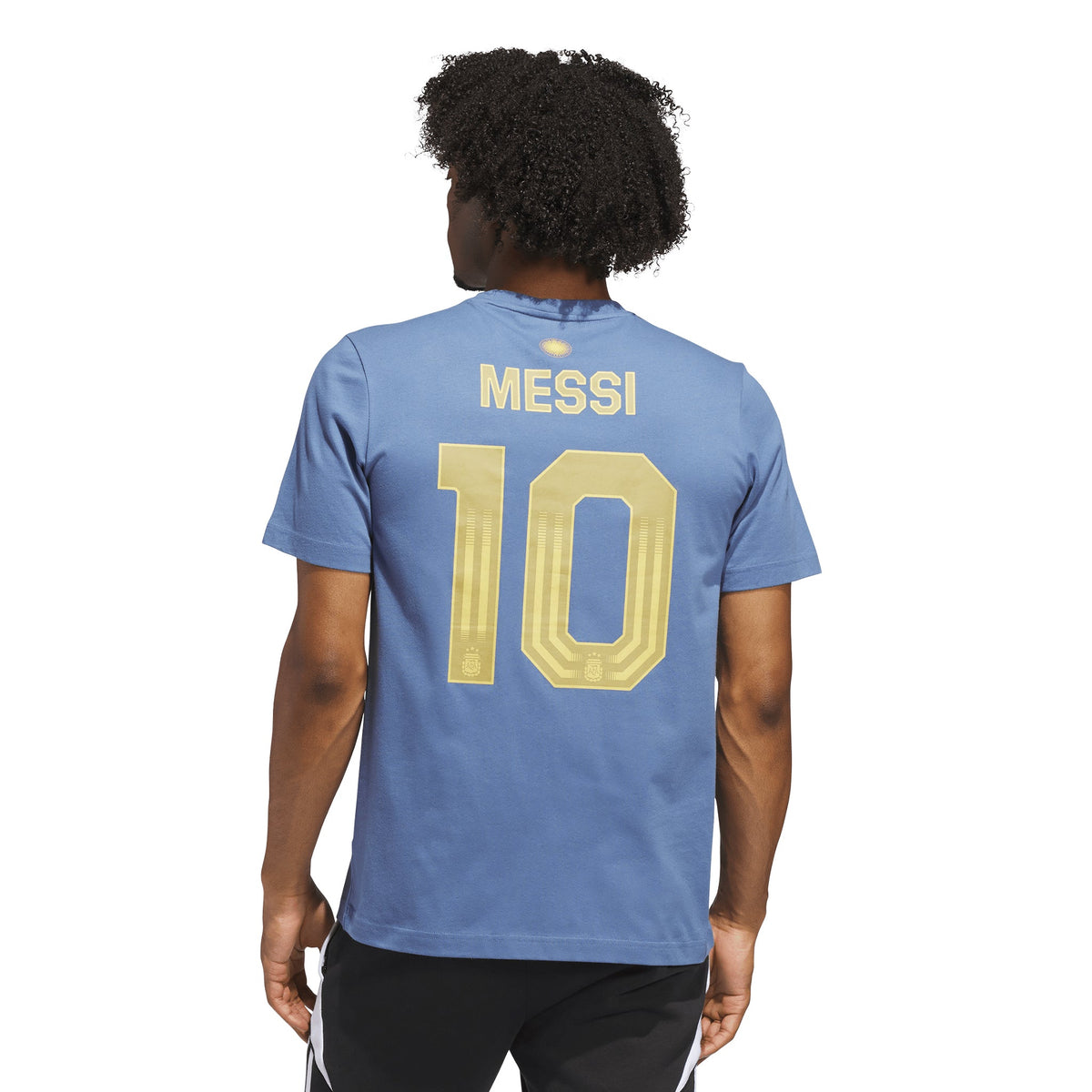 adidas Messi Name & Number Graphic T-Shirt product image 2, provided for visual reference and product detail review