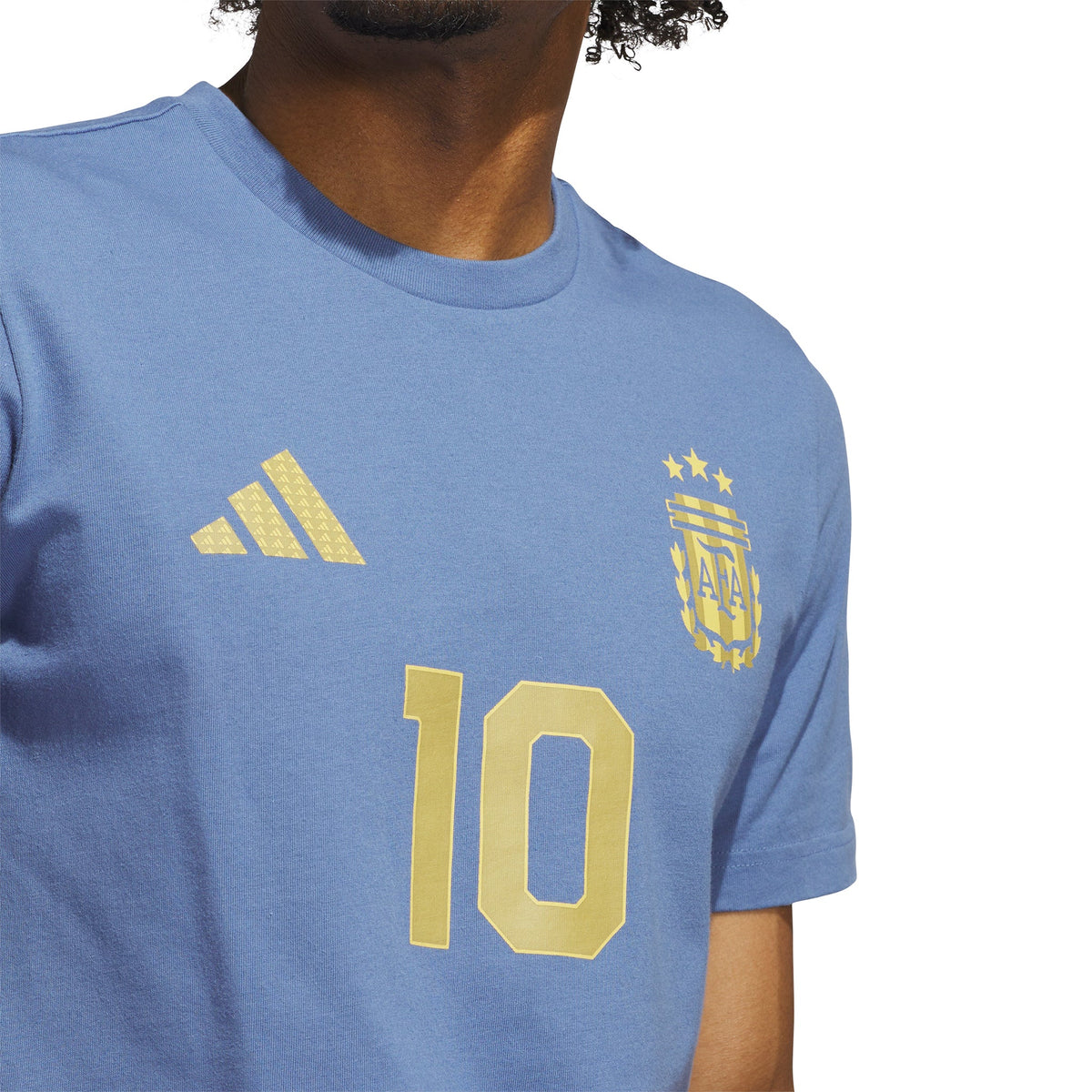 adidas Messi Name & Number Graphic T-Shirt product image 3, provided for visual reference and product detail review