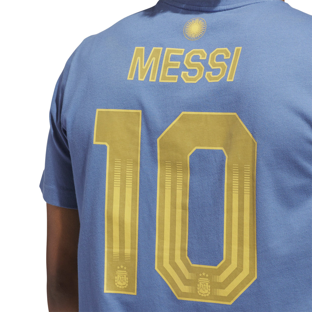 adidas Messi Name & Number Graphic T-Shirt product image 4, provided for visual reference and product detail review