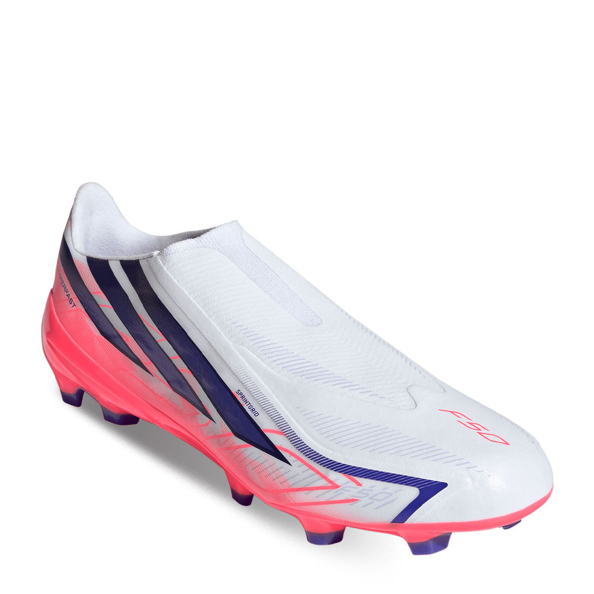 adidas F50 Hyperfast League Laceless Firm Ground Soccer Cleats product image 5, provided for visual reference and product