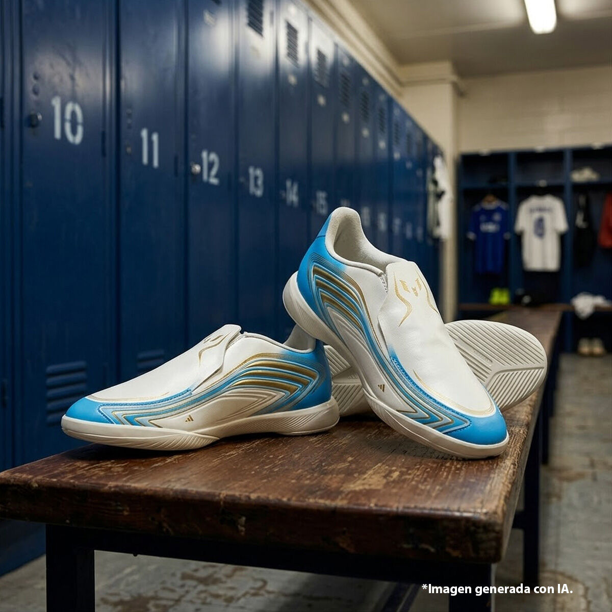 adidas F50 Messi League Laceless Indoor Boots product image 9, provided for visual reference and product detail review