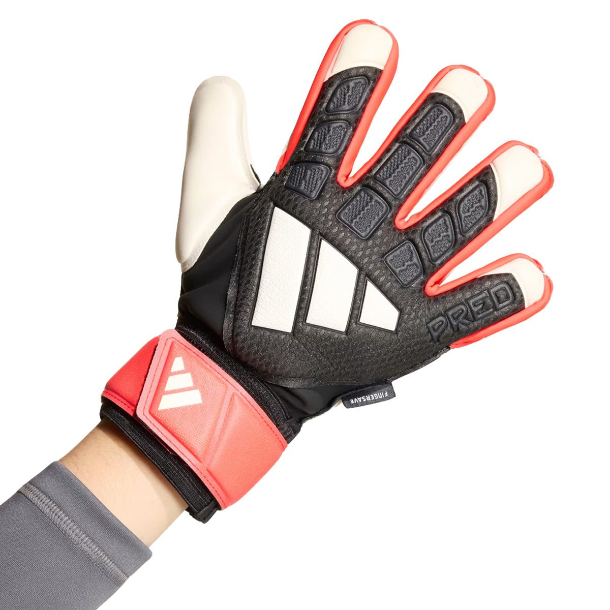 adidas Predator Match Fingersave Junior Goalkeeper Gloves product image 2, provided for visual reference and product detail