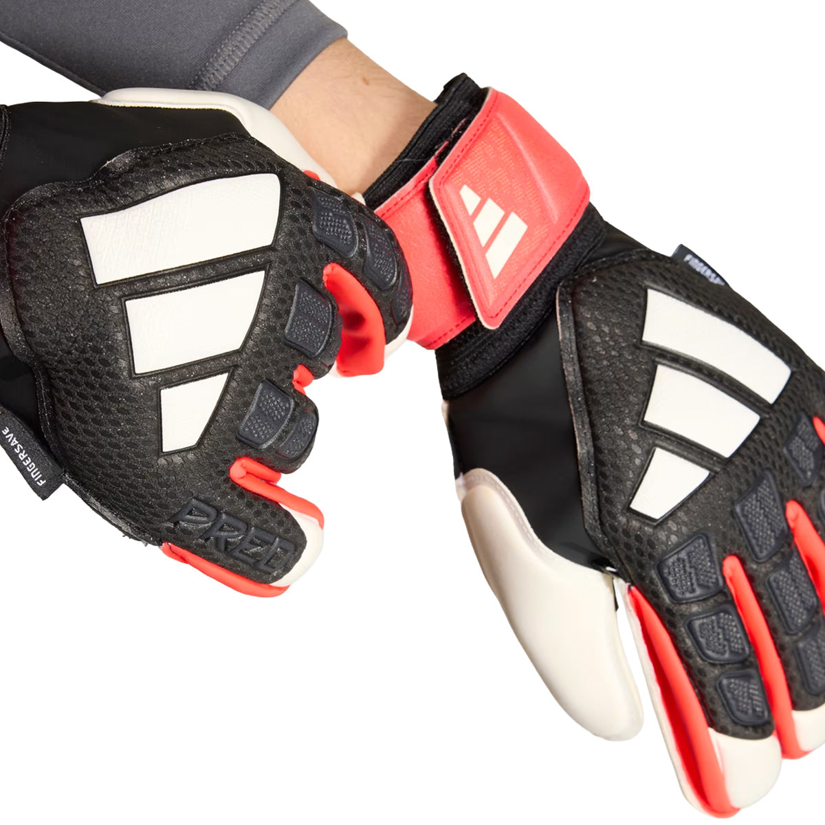adidas Predator Match Fingersave Junior Goalkeeper Gloves product image 3, provided for visual reference and product detail