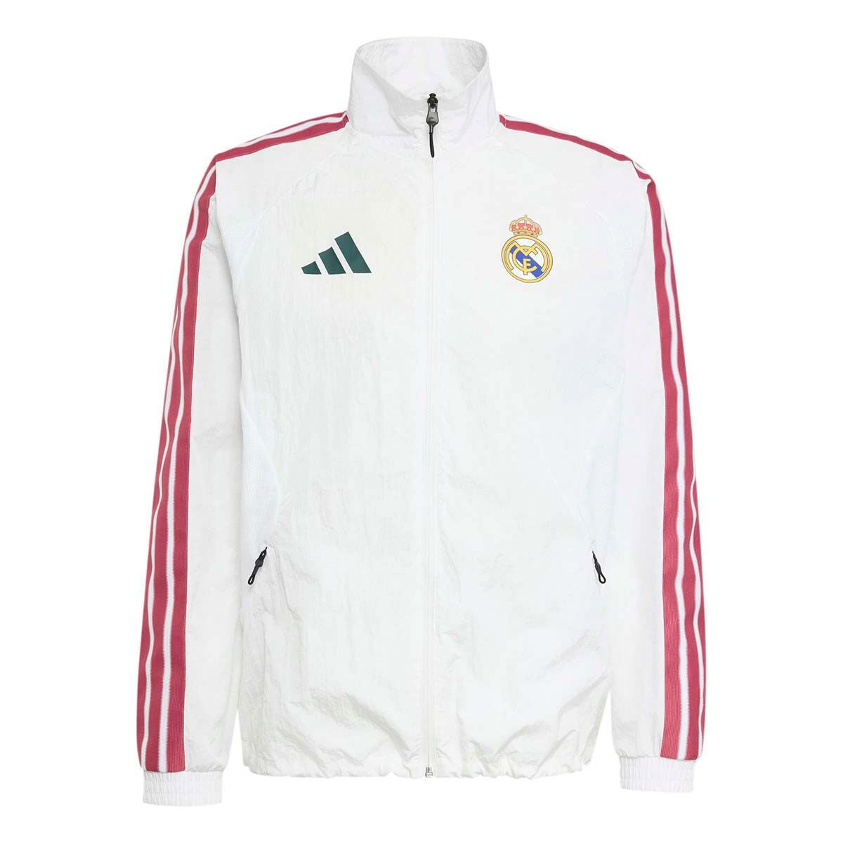 adidas Real Madrid Home Anthem Jacket product image 3, provided for visual reference and product detail review