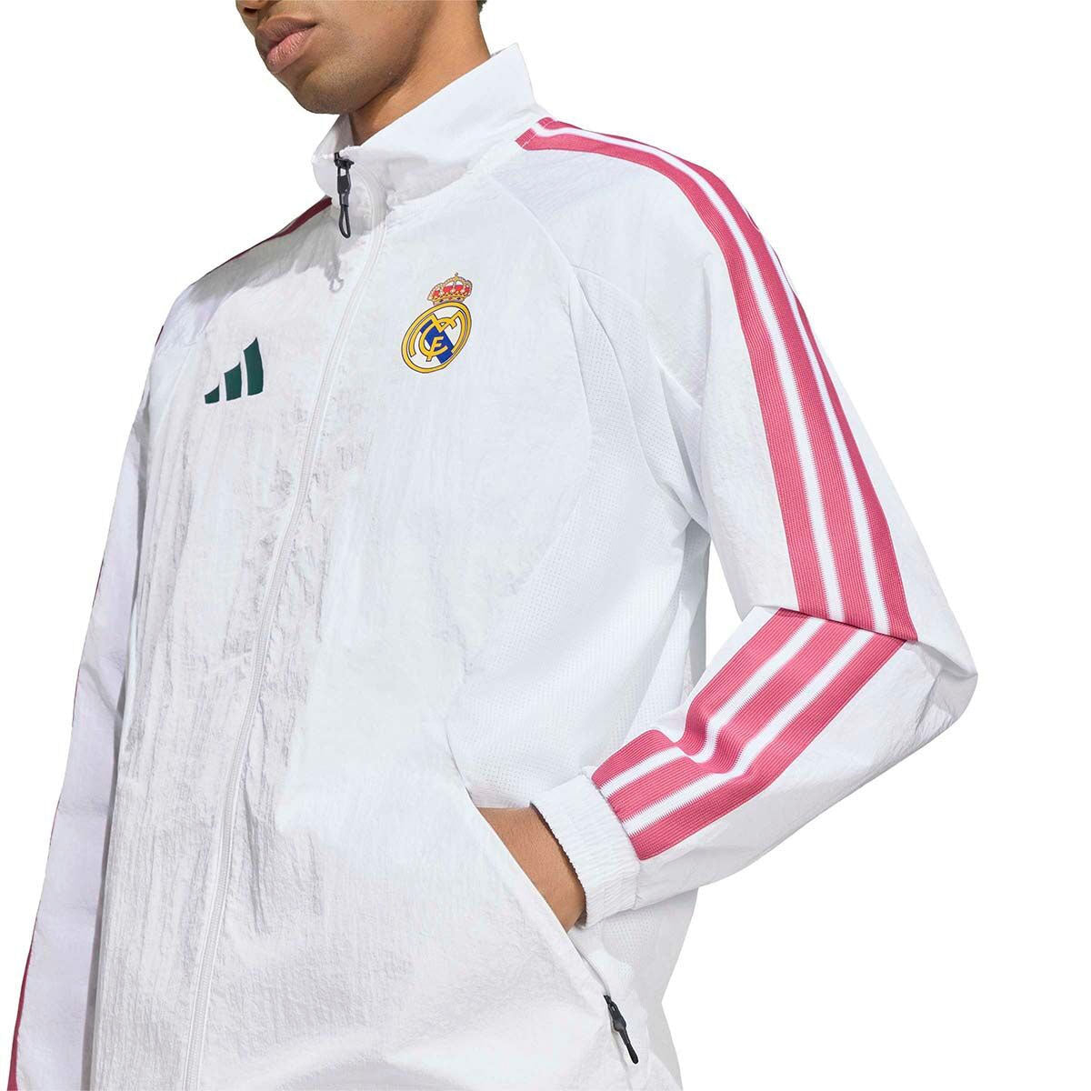 adidas Real Madrid Home Anthem Jacket product image 4, provided for visual reference and product detail review