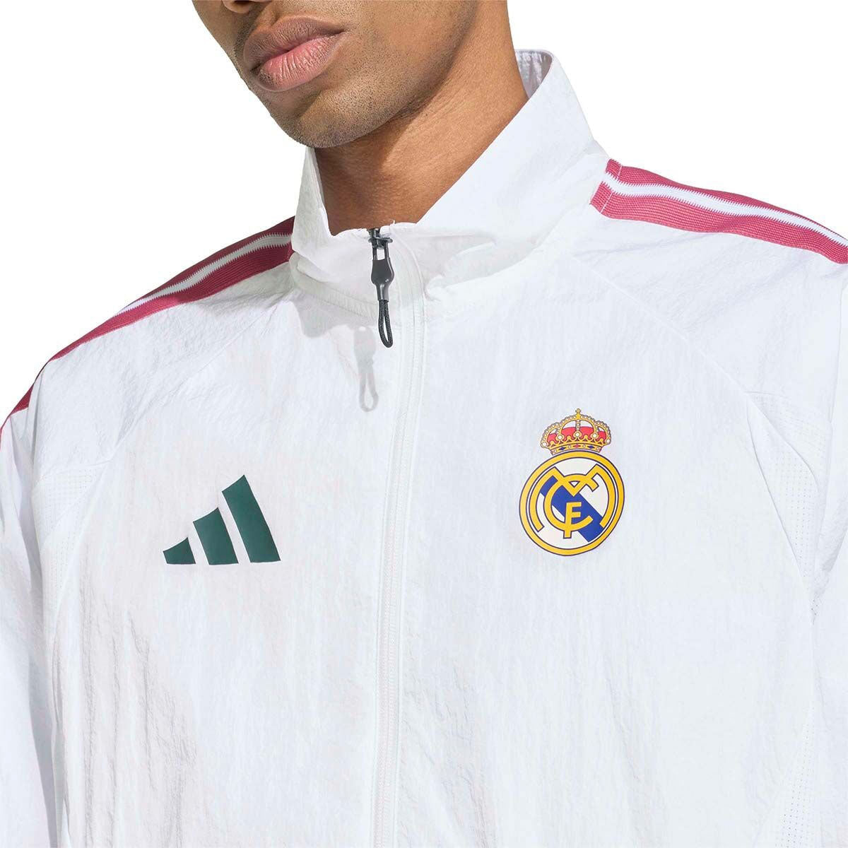 adidas Real Madrid Home Anthem Jacket product image 5, provided for visual reference and product detail review