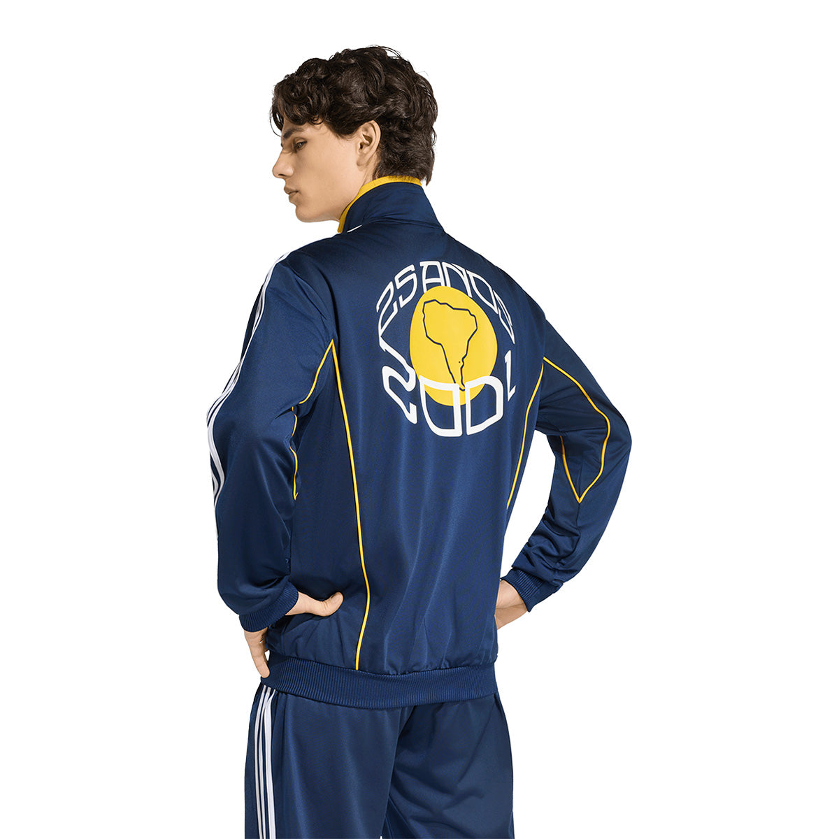adidas Boca Juniors Anniversary Track Jacket product image 2, provided for visual reference and product detail review