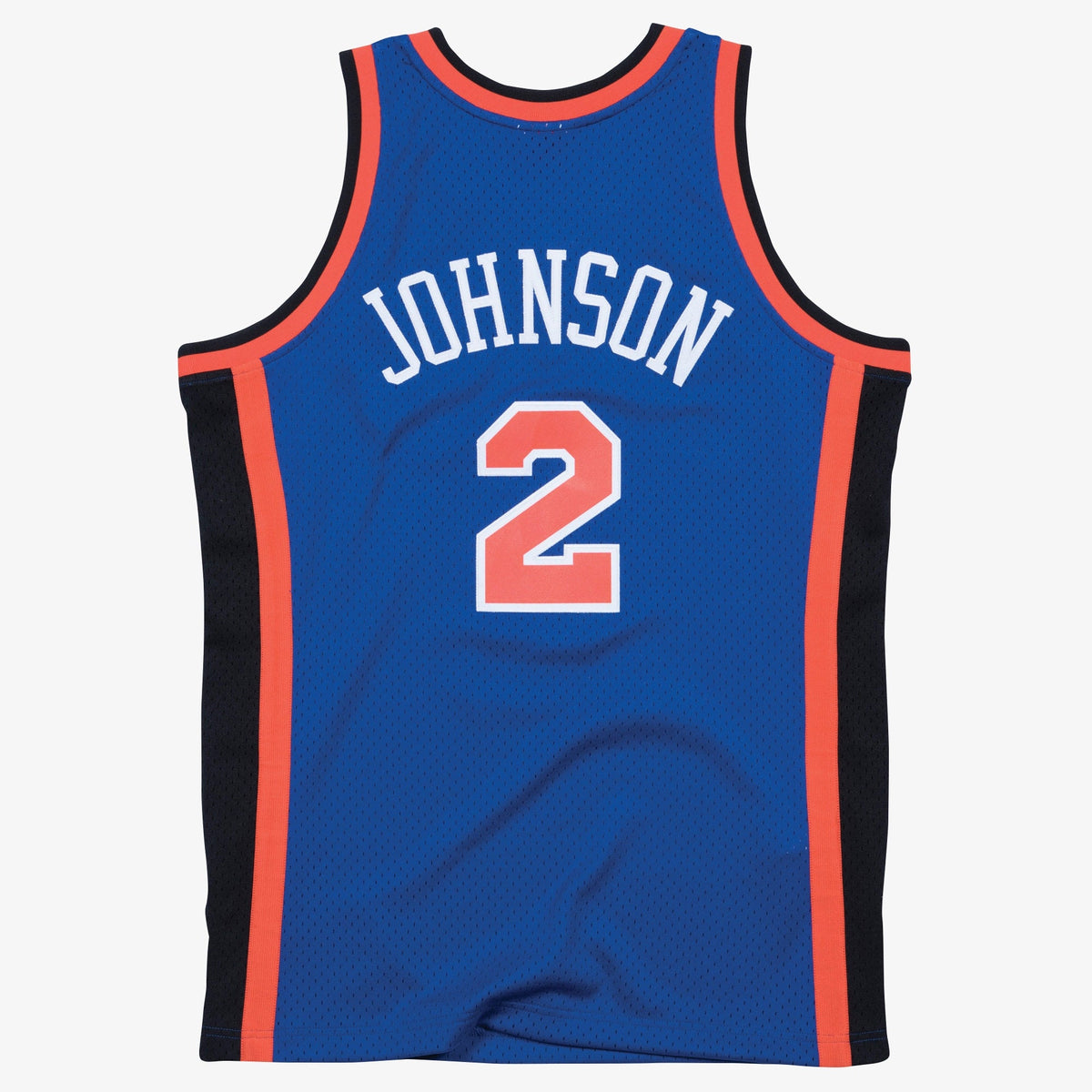 Larry Johnson New York Knicks 1998-99 Blue Jersey Stitched product image 2, provided for visual reference and product detail