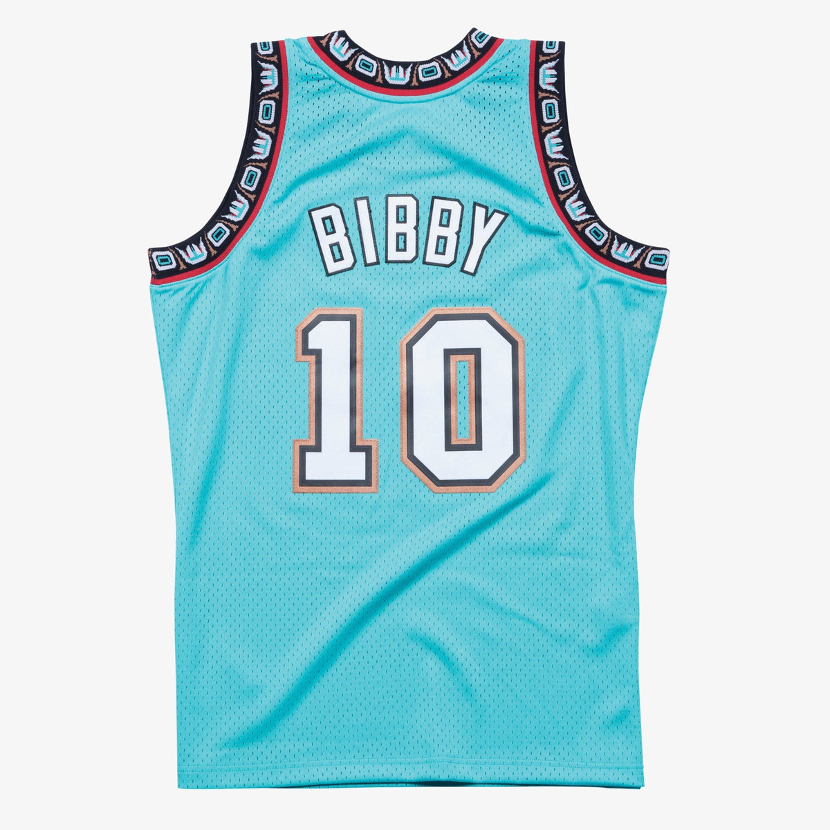 Mike Bibby Vancouver Grizzlies 1998-99 Turquoise Jersey Stitched product image 2, provided for visual reference and product