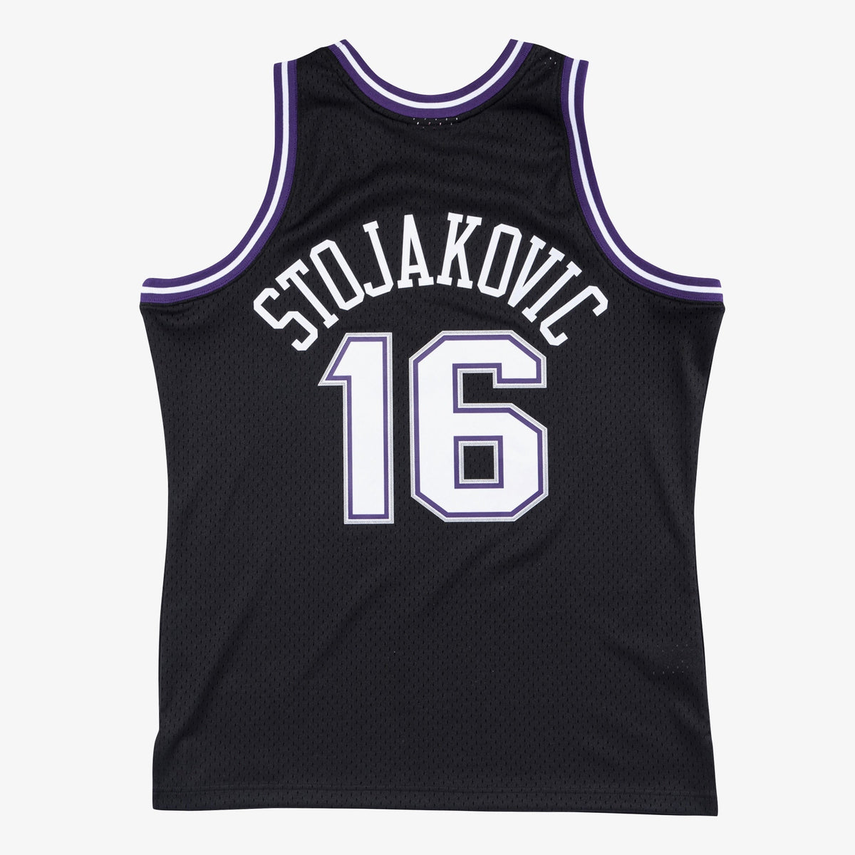 Peja Stojakovic Kings 2001-02 Black Jersey Stitched product image 2, provided for visual reference and product detail review